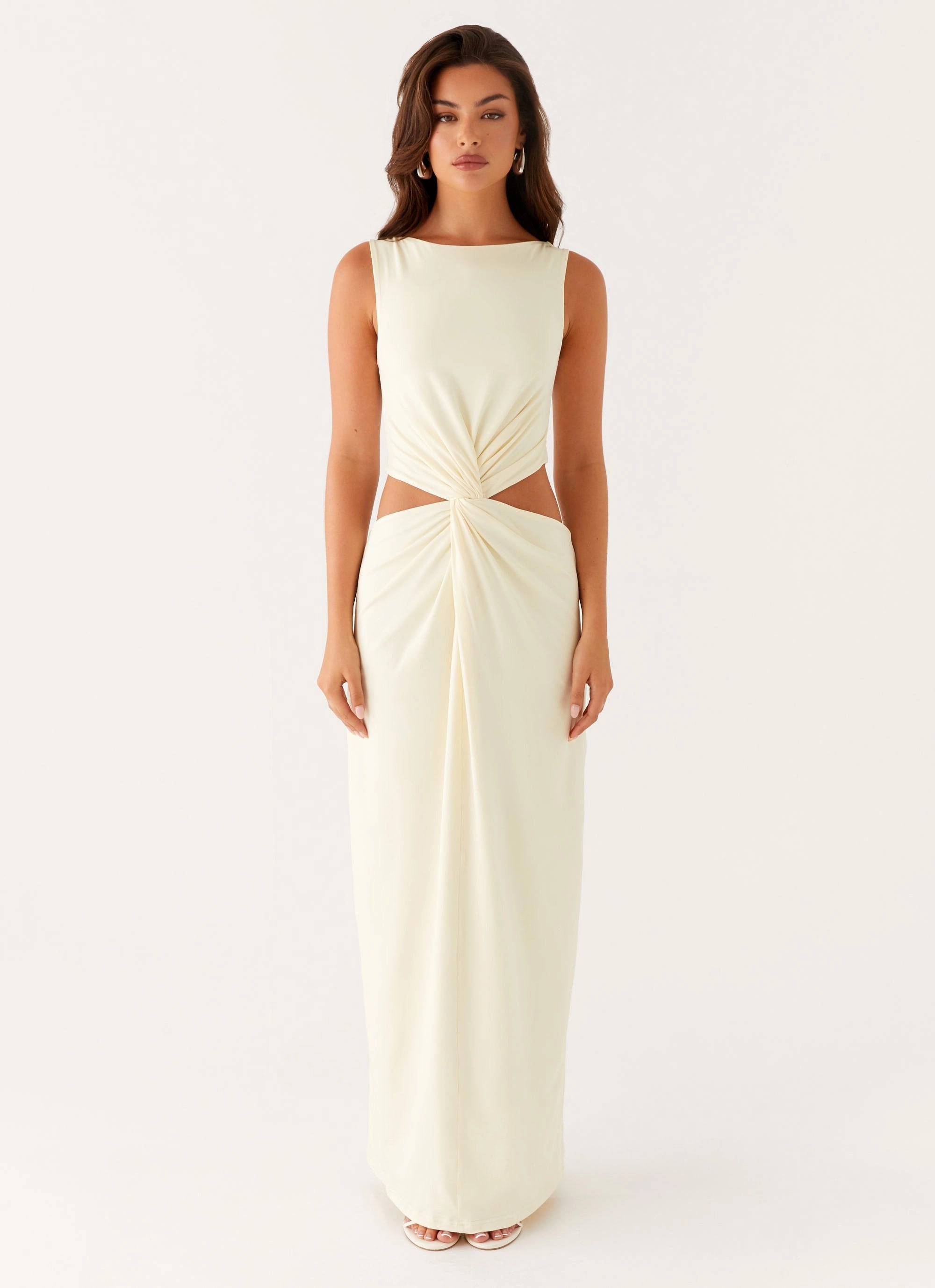 Lilabelle Twist Maxi Dress - Yellow