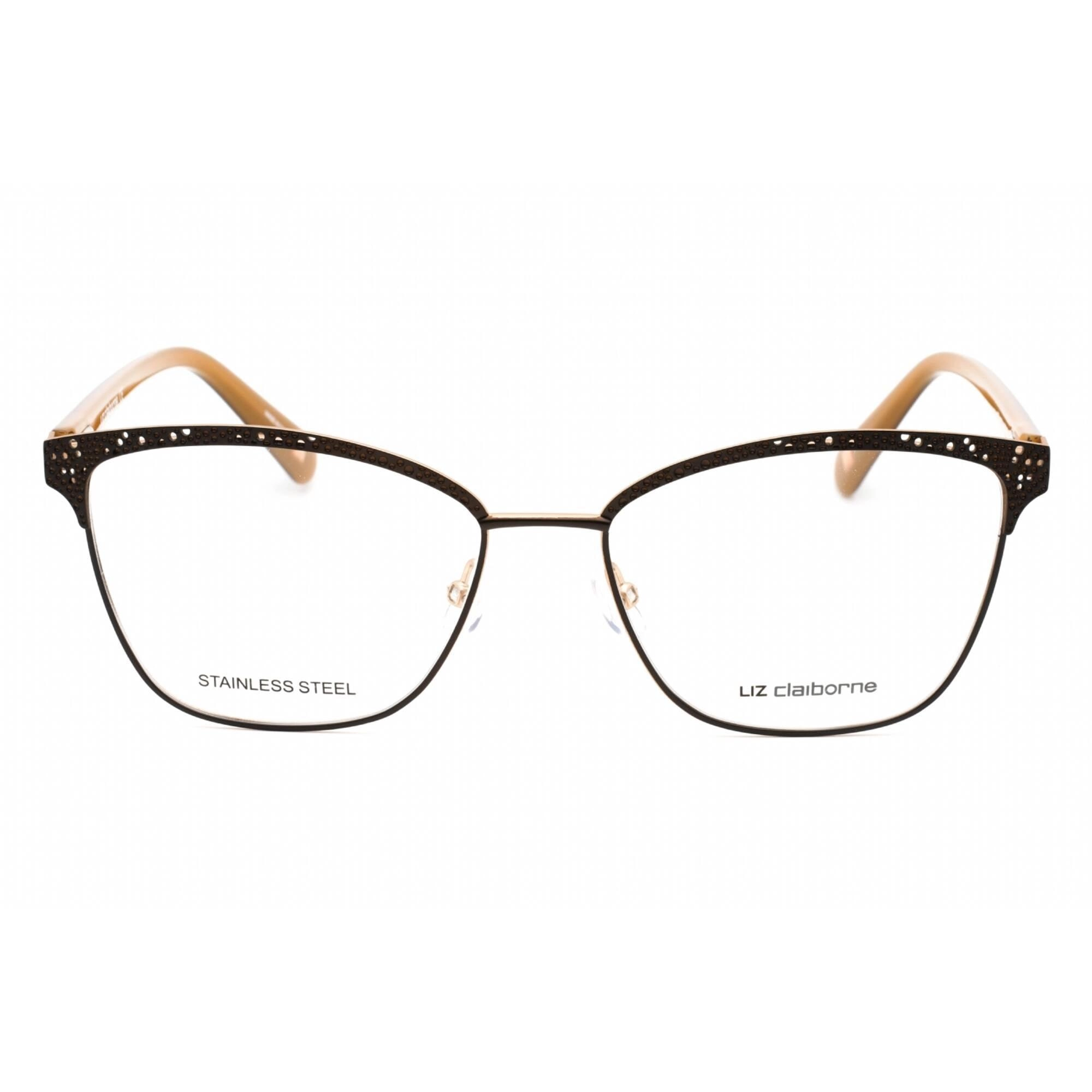 Liz Claiborne Women's Eyeglasses - Matte Brown Gold Full Rim Frame | L 651 0UFM 00