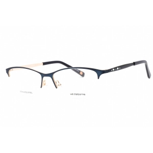 Liz Claiborne Women's Eyeglasses - Navy Metal Cat Eye Frame Clear Lens | L 654 E8W