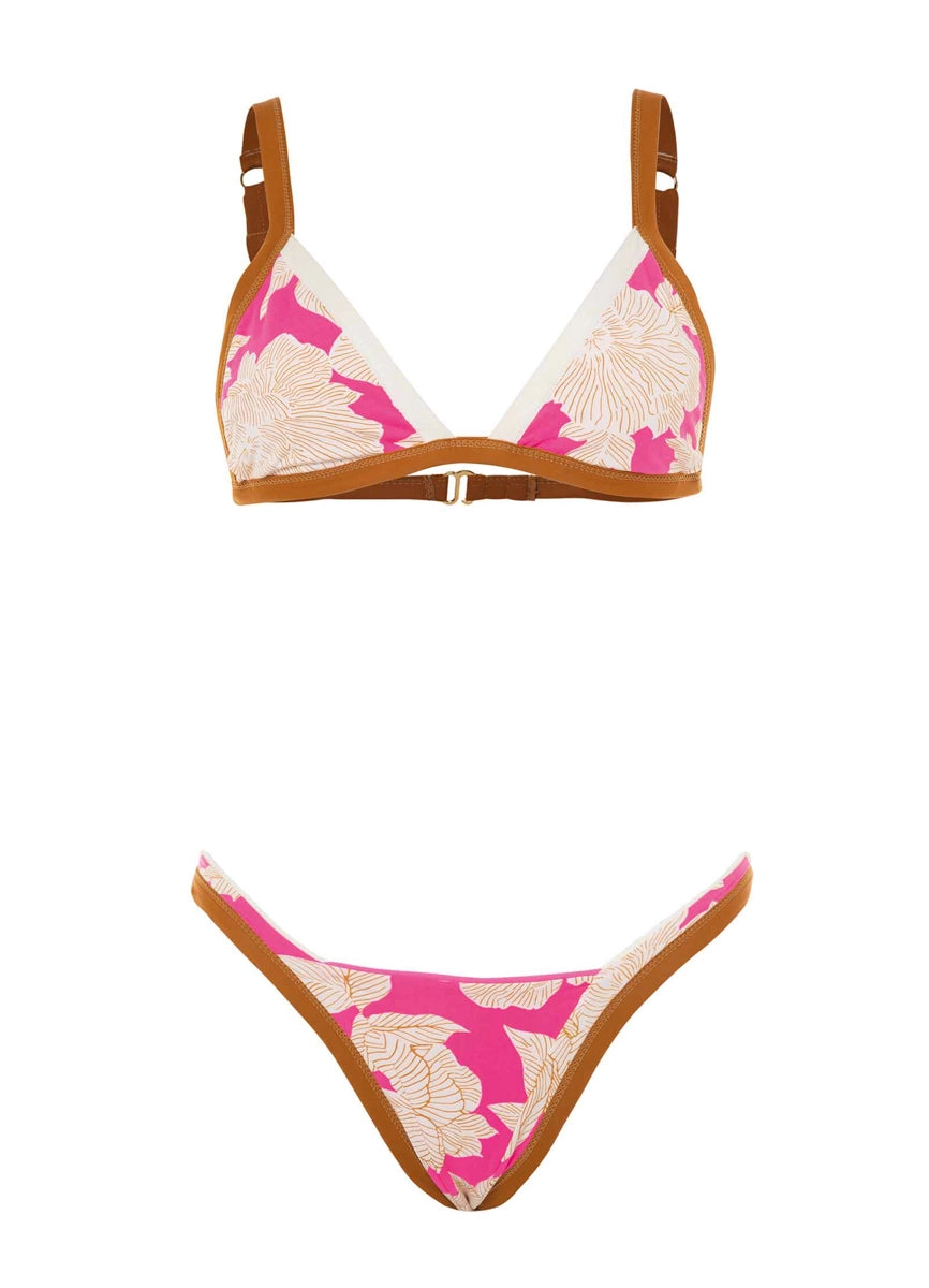 Maaji Radiant Pink Trinity Double V Bikini Bottom