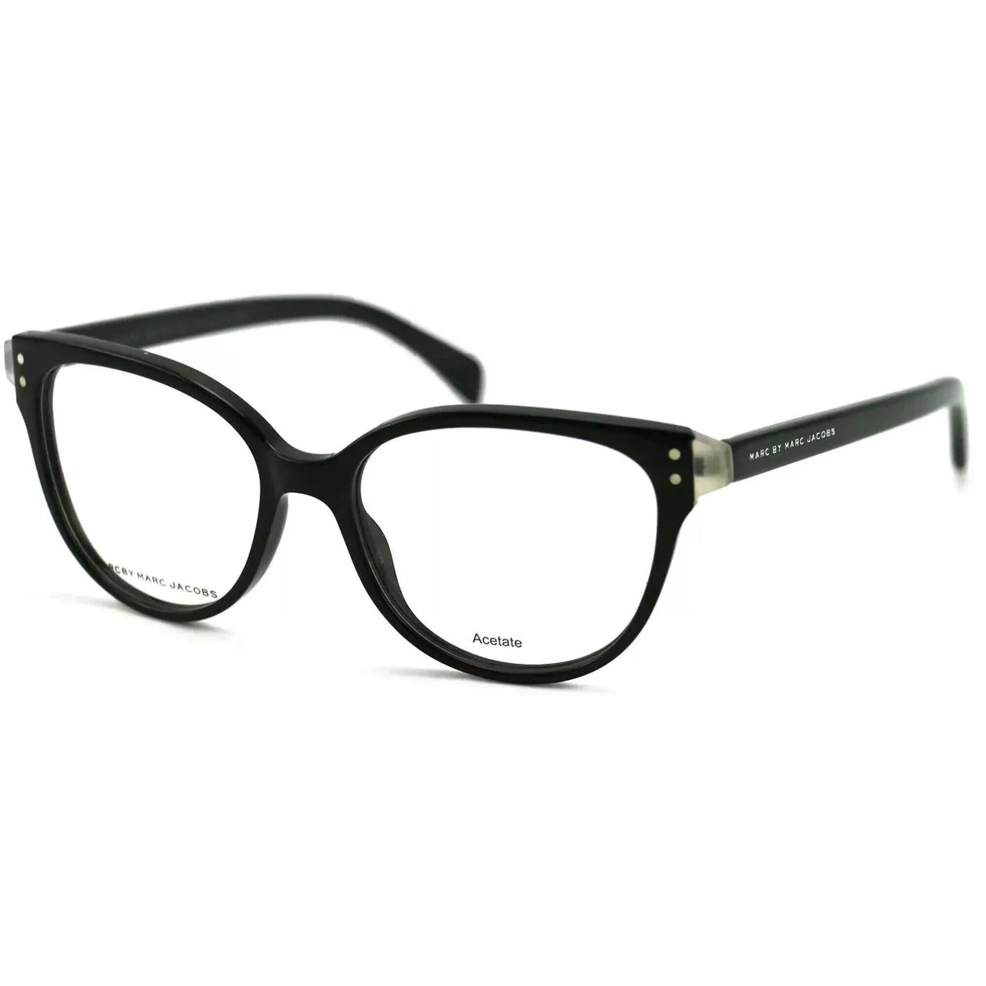 Marc Jacobs Women's Eyeglasses - Black Acetate Full Rim Oval Frame | MMJ632-0A91-51