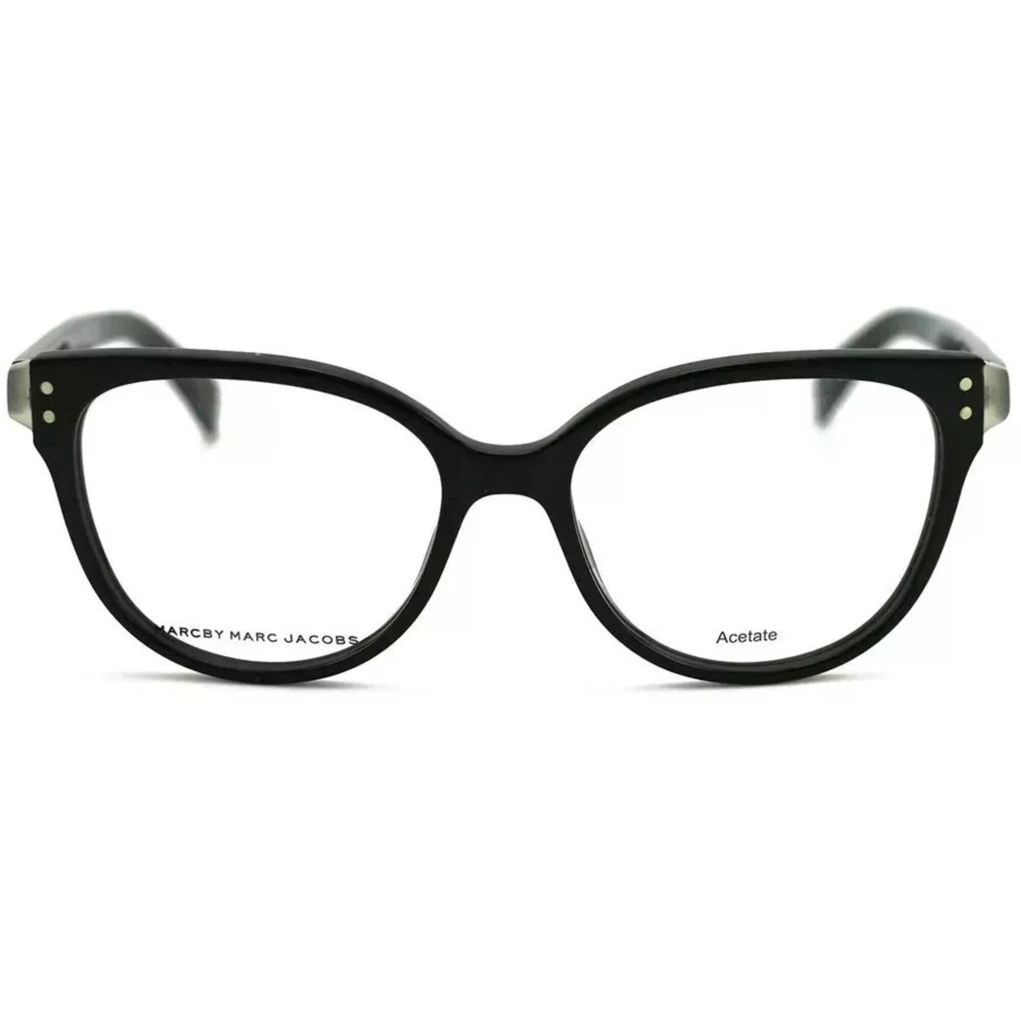 Marc Jacobs Women's Eyeglasses - Black Acetate Full Rim Oval Frame | MMJ632-0A91-51