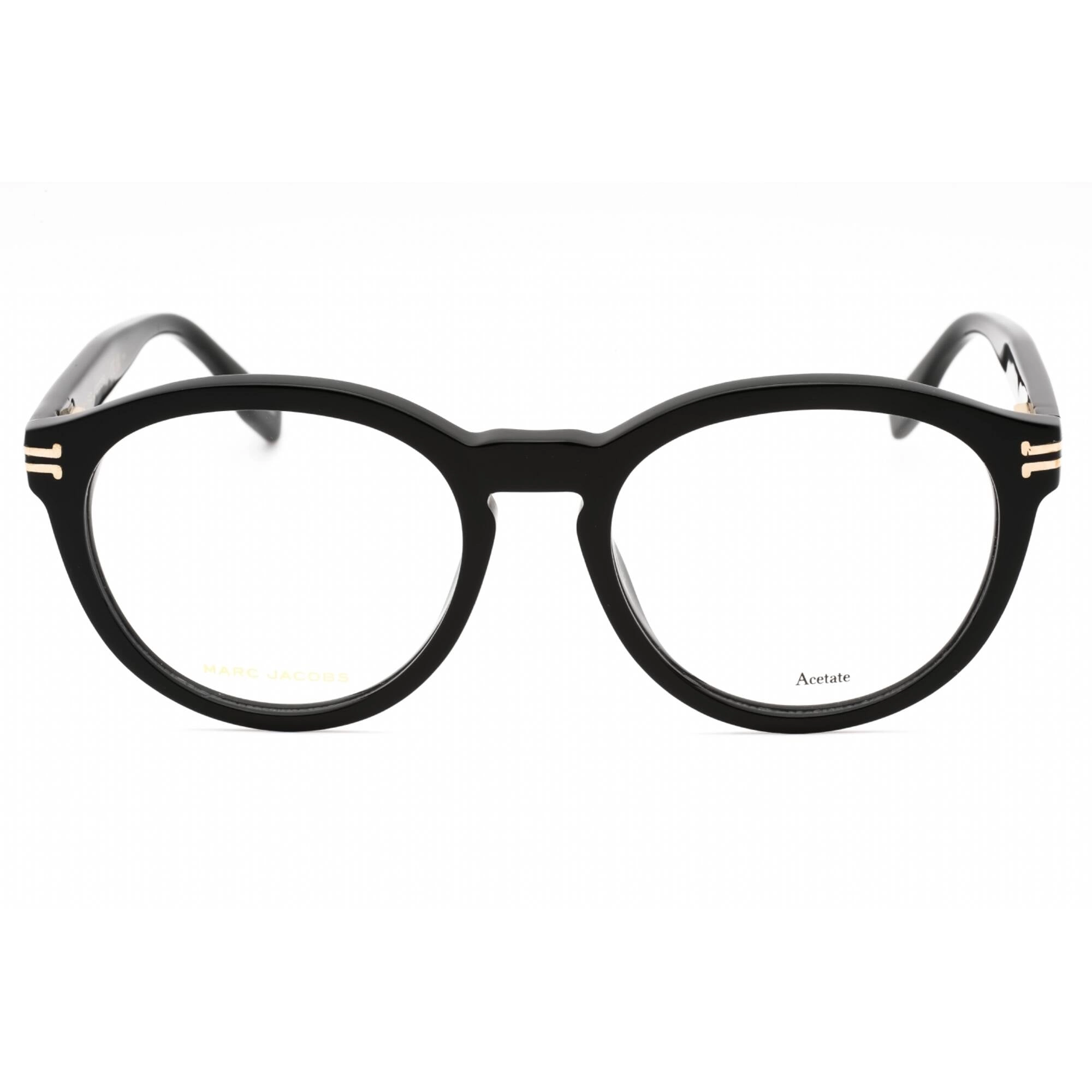 Marc Jacobs Women's Eyeglasses - Black Plastic Round Frame Clear Lens | MJ 1085 807