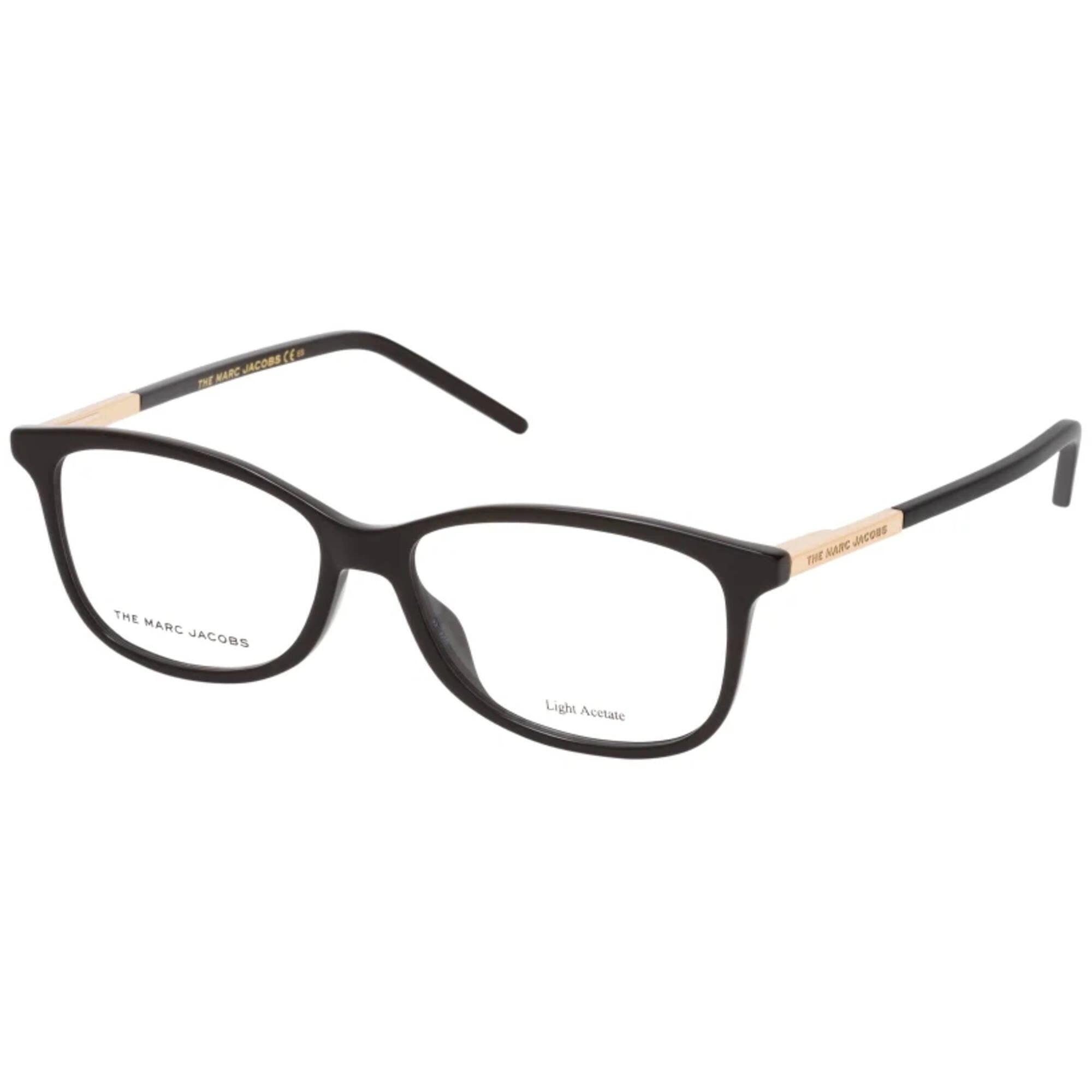 Marc Jacobs Women's Eyeglasses - Black Rectangular Frame Demo Lens | MARC 513 807