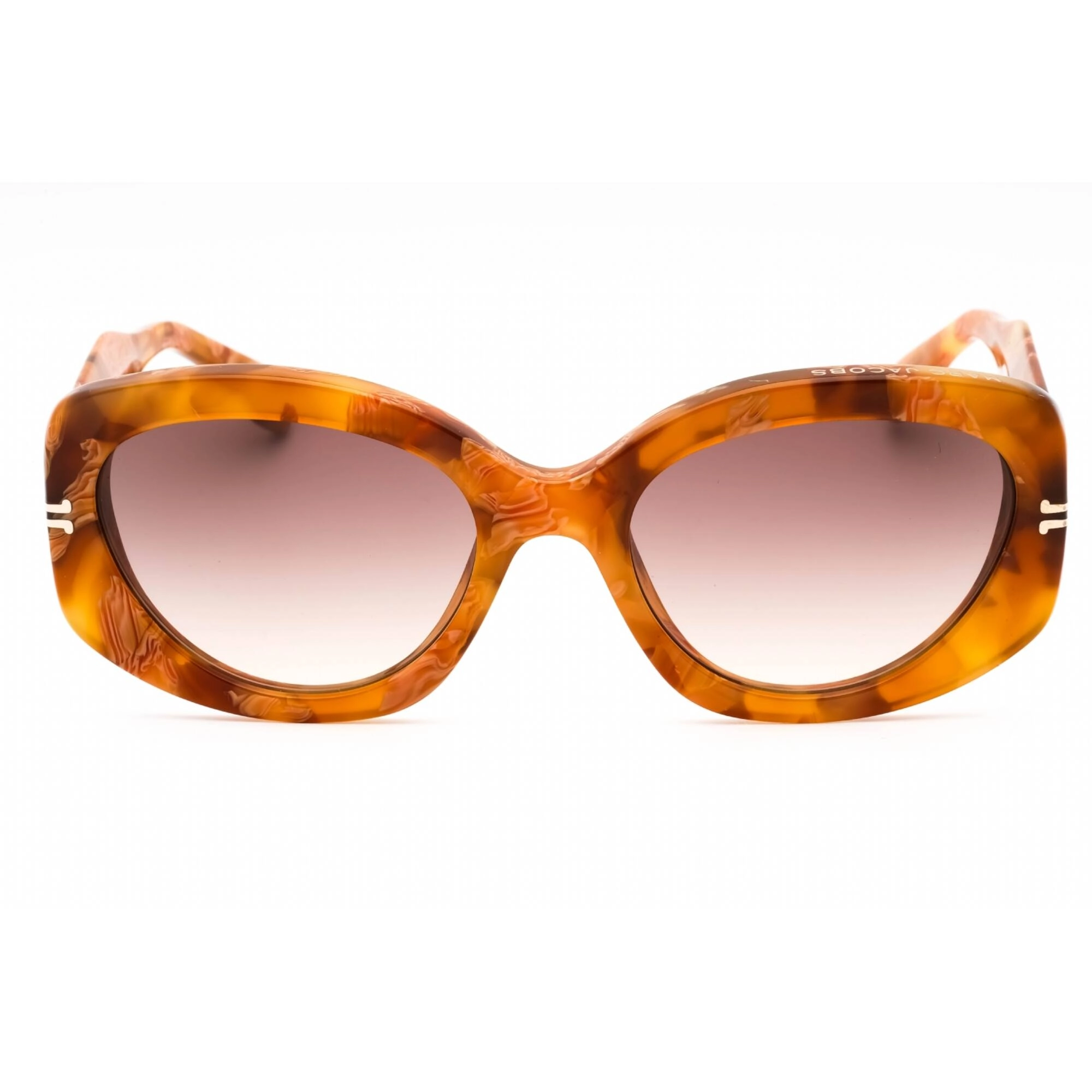 Marc Jacobs Women's Sunglasses - Brown Marble Plastic Cat Eye Frame | MJ 1099/S 003Y