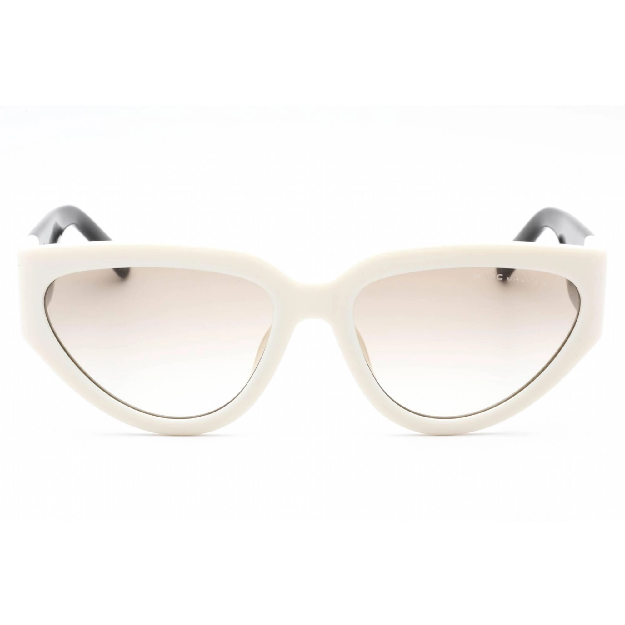 Marc Jacobs Women's Sunglasses White Black Full Rim Cat Eye Frame | MARC 645/S 0CCP HA
