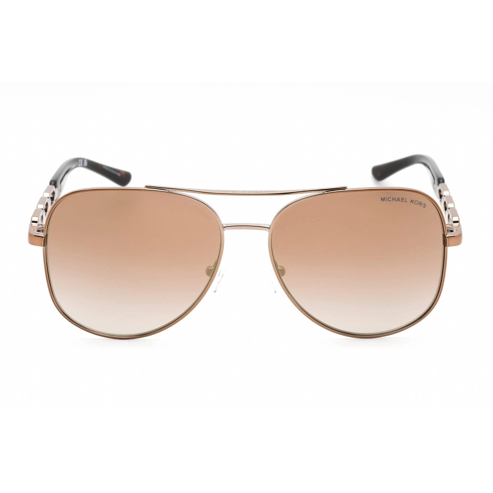 Michael Kors Women's Sunglasses - Aviator Brown Silver Flash Lens | 0MK1121 12136K