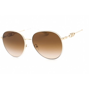 Michael Kors Women's Sunglasses - Gold White Metal Full Rim Frame | 0MK1128J 123313