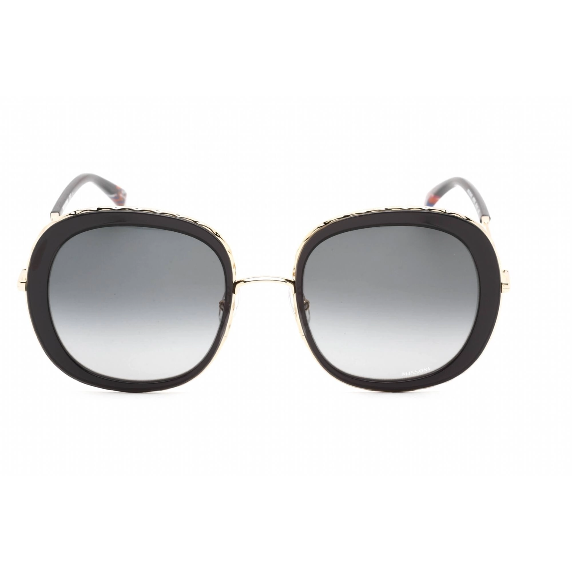Missoni Women's Sunglasses - Full Rim Grey Metal Square Frame | MIS 0034/S 0KB7 9O