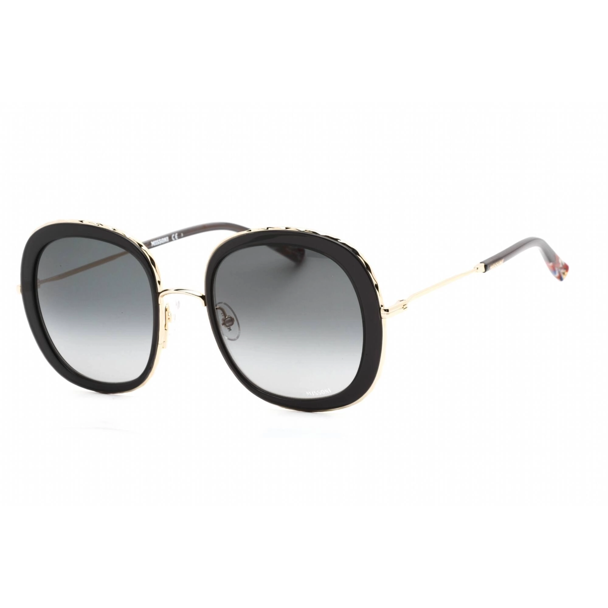 Missoni Women's Sunglasses - Full Rim Grey Metal Square Frame | MIS 0034/S 0KB7 9O
