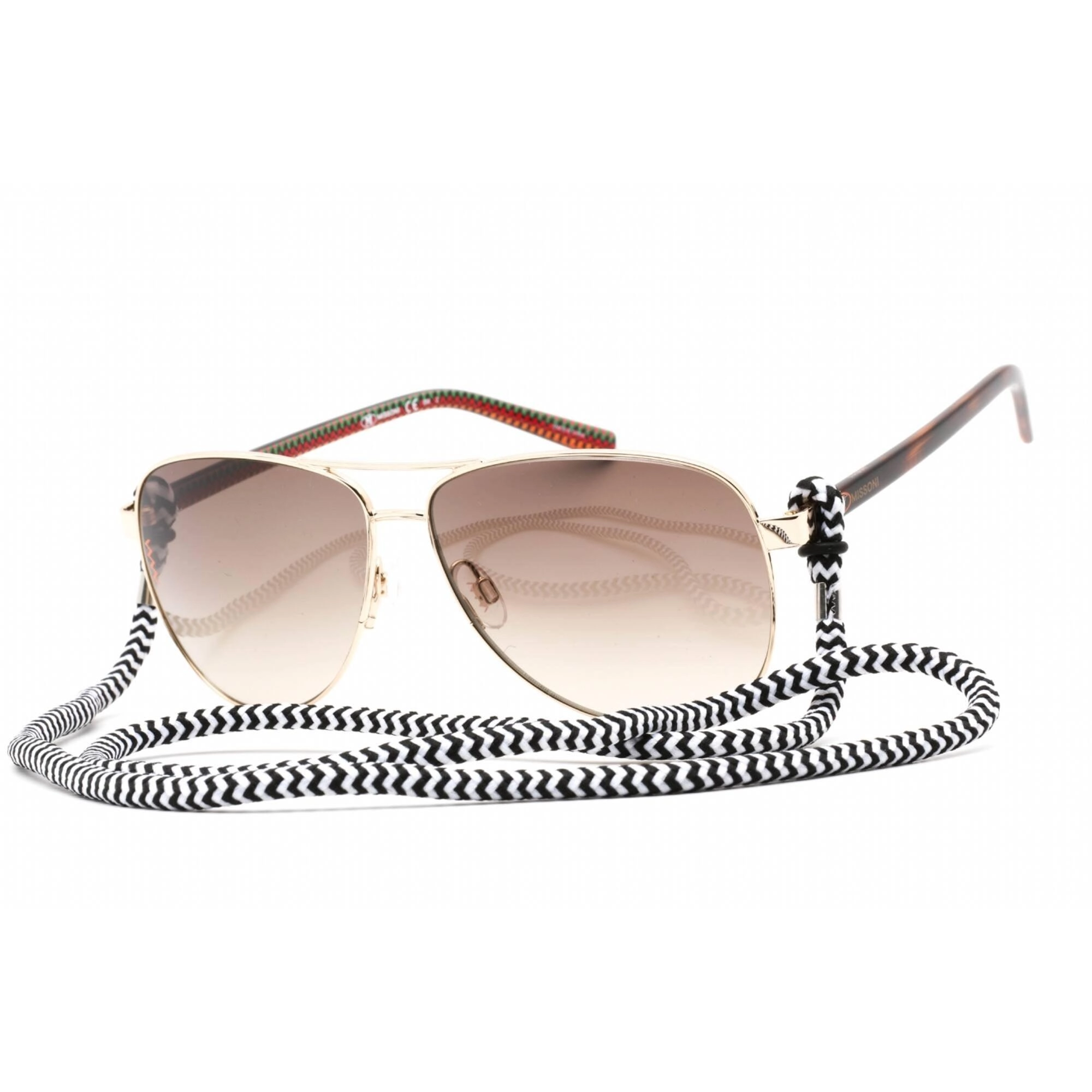 Missoni Women's Sunglasses - Gold Havana Frame Brown Shaded Lens | MMI 0002/S 06J HA