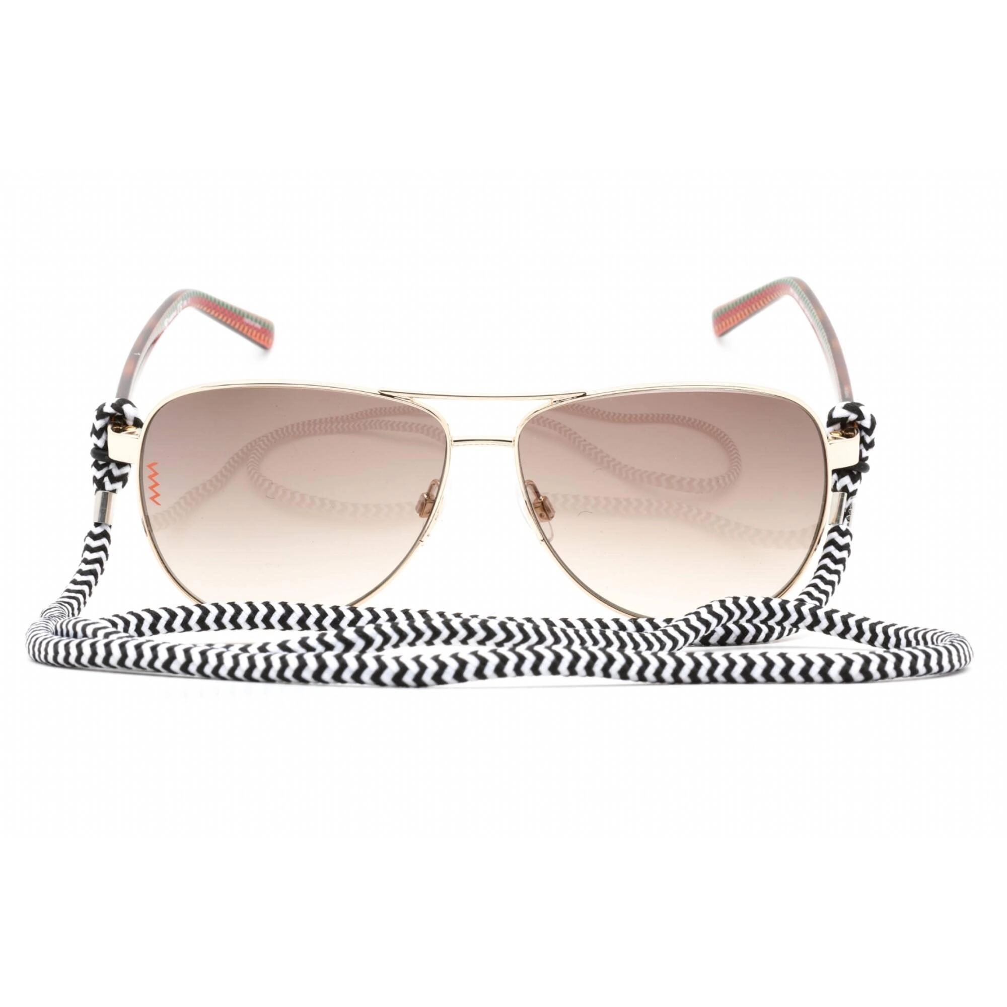 Missoni Women's Sunglasses - Gold Havana Frame Brown Shaded Lens | MMI 0002/S 06J HA