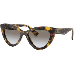 Miu Miu Women's Sunglasses - Honey Havana Plastic Full Rim Cat Eye Frame | 04YS VAU0A7