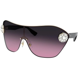 Miu Miu Women's Sunglasses - Pale Gold Geometric Frame | MIU MIU 0MU 68US ZVN15358