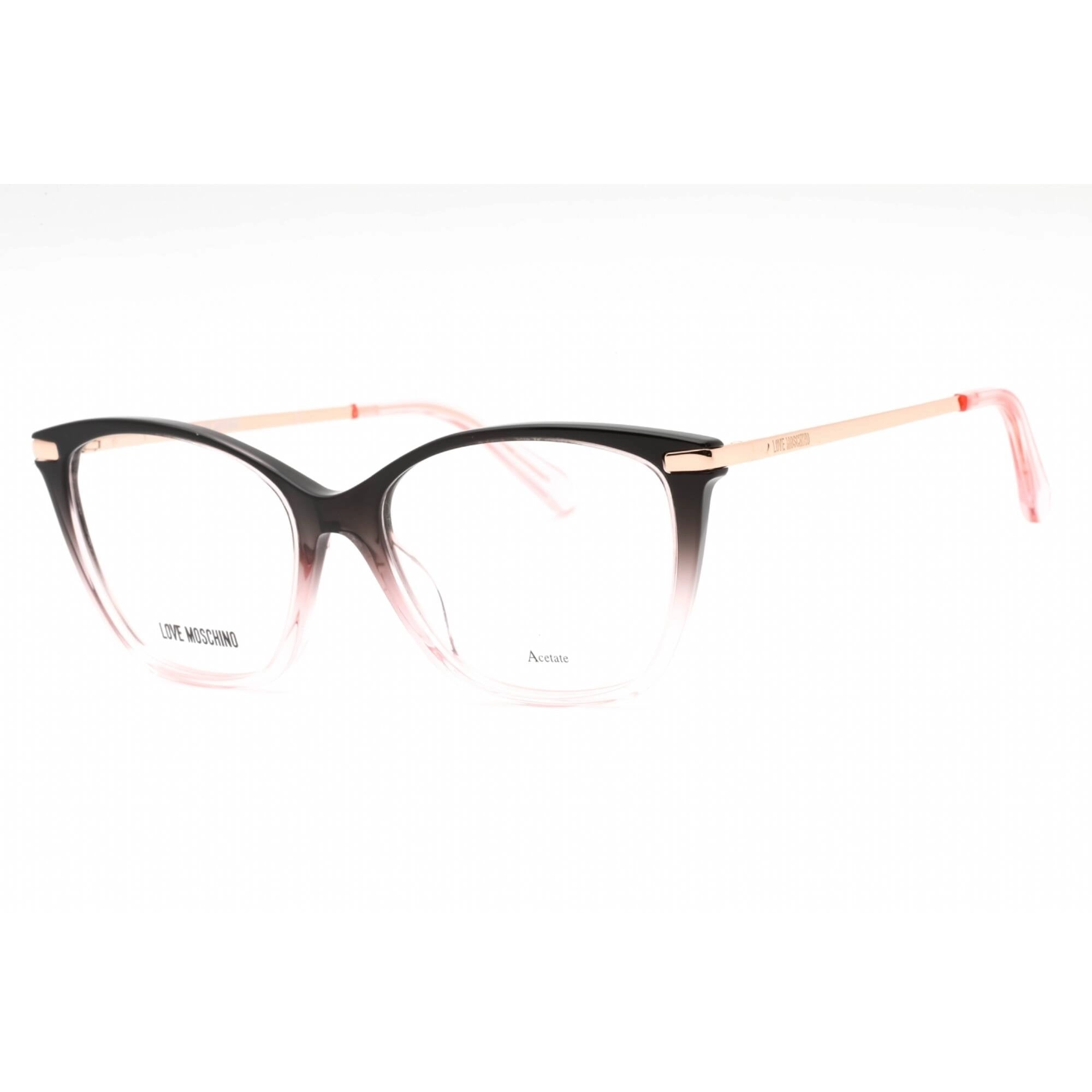 Moschino Love Women's Eyeglasses - Black Pink Plastic Cat Eye Frame | MOL572 03H2 00