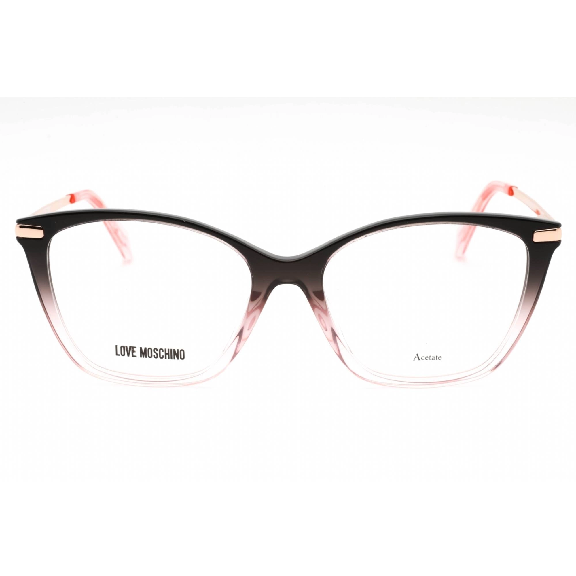 Moschino Love Women's Eyeglasses - Black Pink Plastic Cat Eye Frame | MOL572 03H2 00