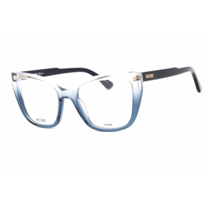 Moschino Women's Eyeglasses - Crystal Blue Plastic Cat Eye Frame | MOS603 0QM4 00