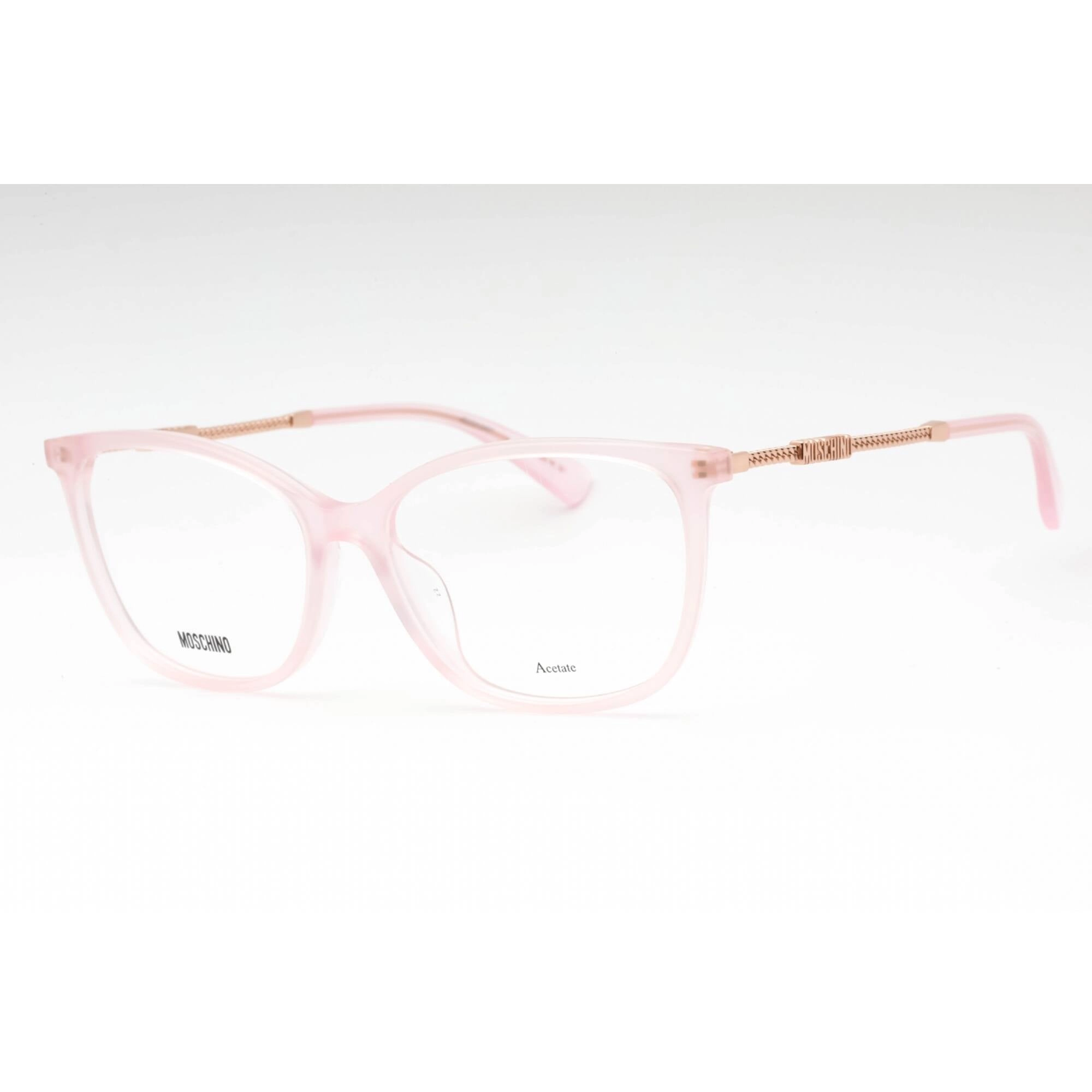 Moschino Women's Eyeglasses - Pink Acetate Cat Eye Shape Full Rim Frame | MOS616/F 35J