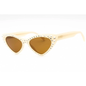 Moschino Women's Sunglasses - Ivory Cat Eye Full Rim Frame | MOS006/S/STR 0SZJ 70