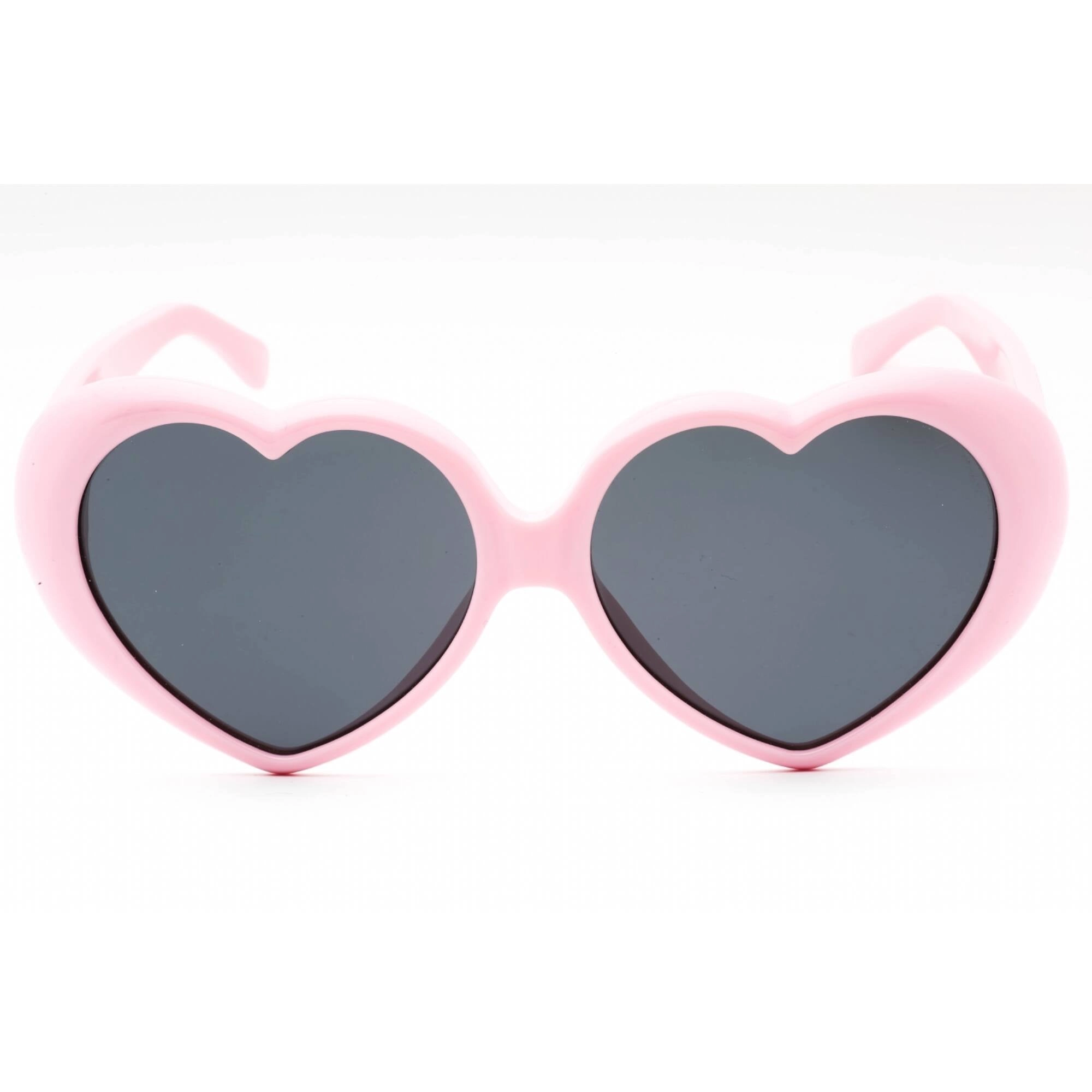 Moschino Women's Sunglasses - Pink Heart Full Rim Frame Grey Lens | MOS128/S 035J IR