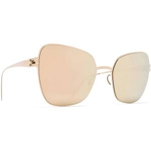 Mykita Women's Sunglasses - Champagne Gold Metal Butterfly Frame | PEGGY F69 F69_CGD