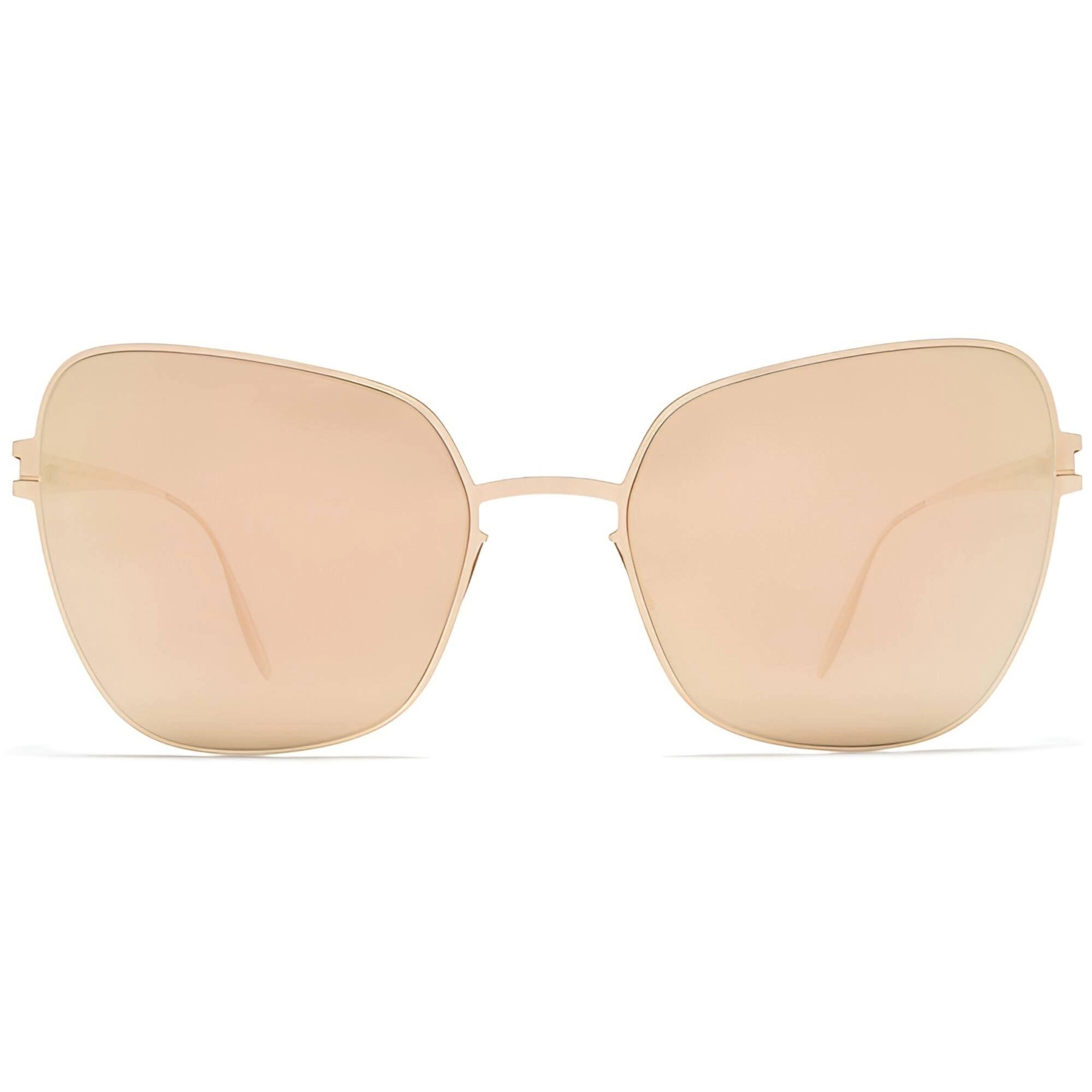 Mykita Women's Sunglasses - Champagne Gold Metal Butterfly Frame | PEGGY F69 F69_CGD