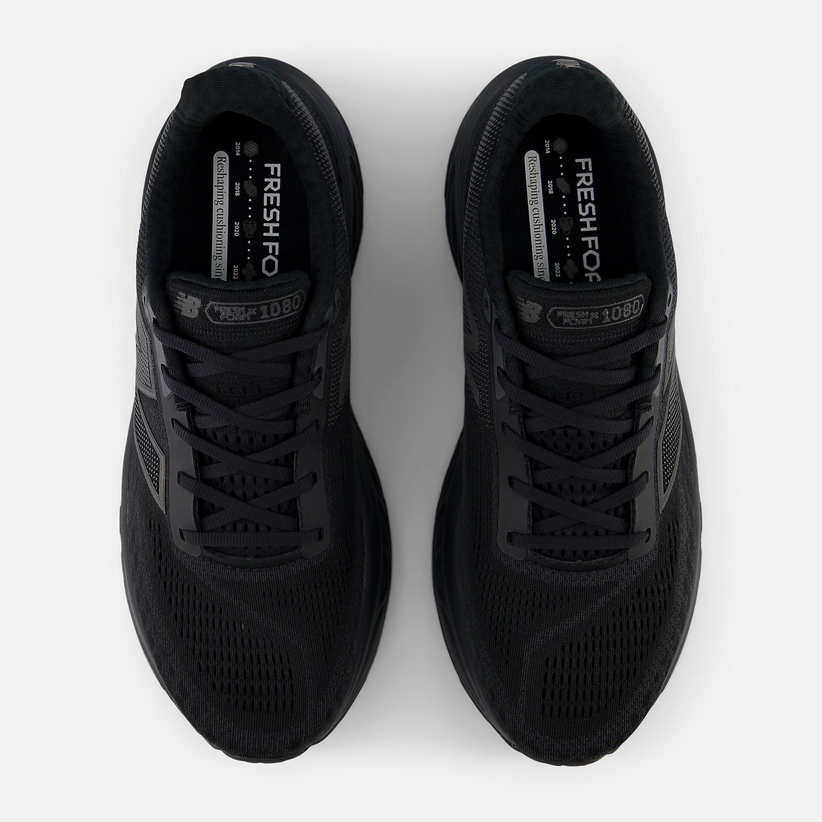 NEW BALANCE MEN'S FRESH FOAM X 1080 V14 TRIPLE BLACK RUNNING SHOES