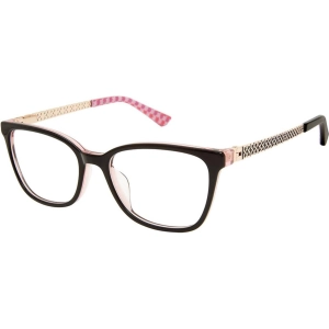 Nicole Miller Women's Eyeglasses - Narissa Black/Transparent Rose | NMNARISSA C01
