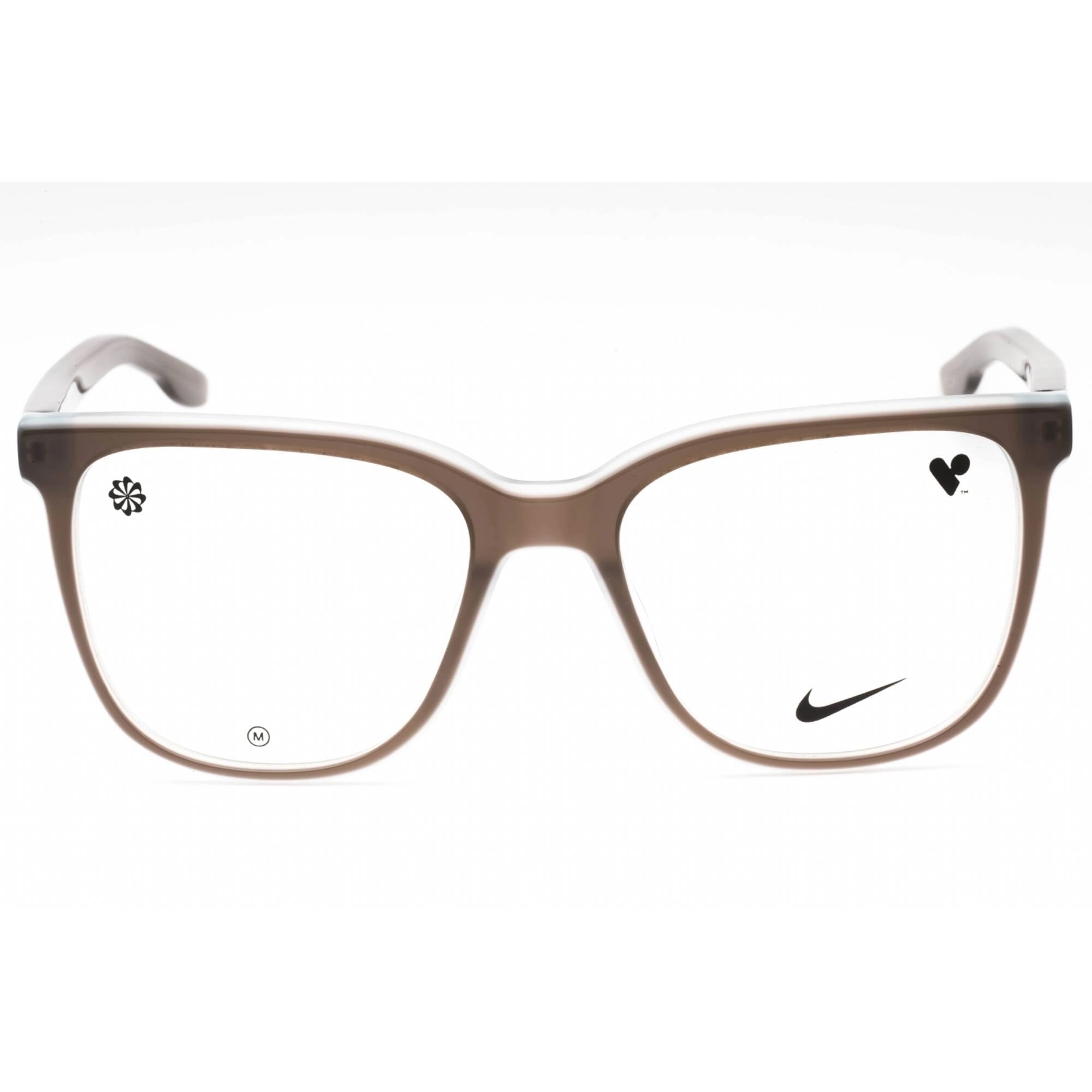 Nike Women's Eyeglasses - Milky French Grey Laminate Full Rim Frame | NIKE 7166 081
