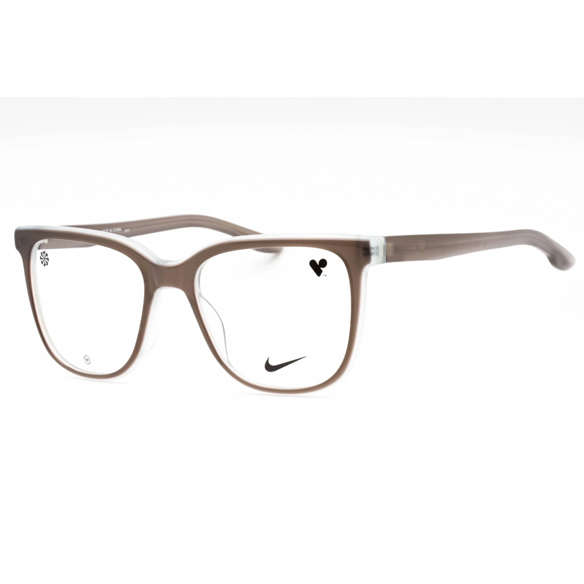 Nike Women's Eyeglasses - Milky French Grey Laminate Full Rim Frame | NIKE 7166 081