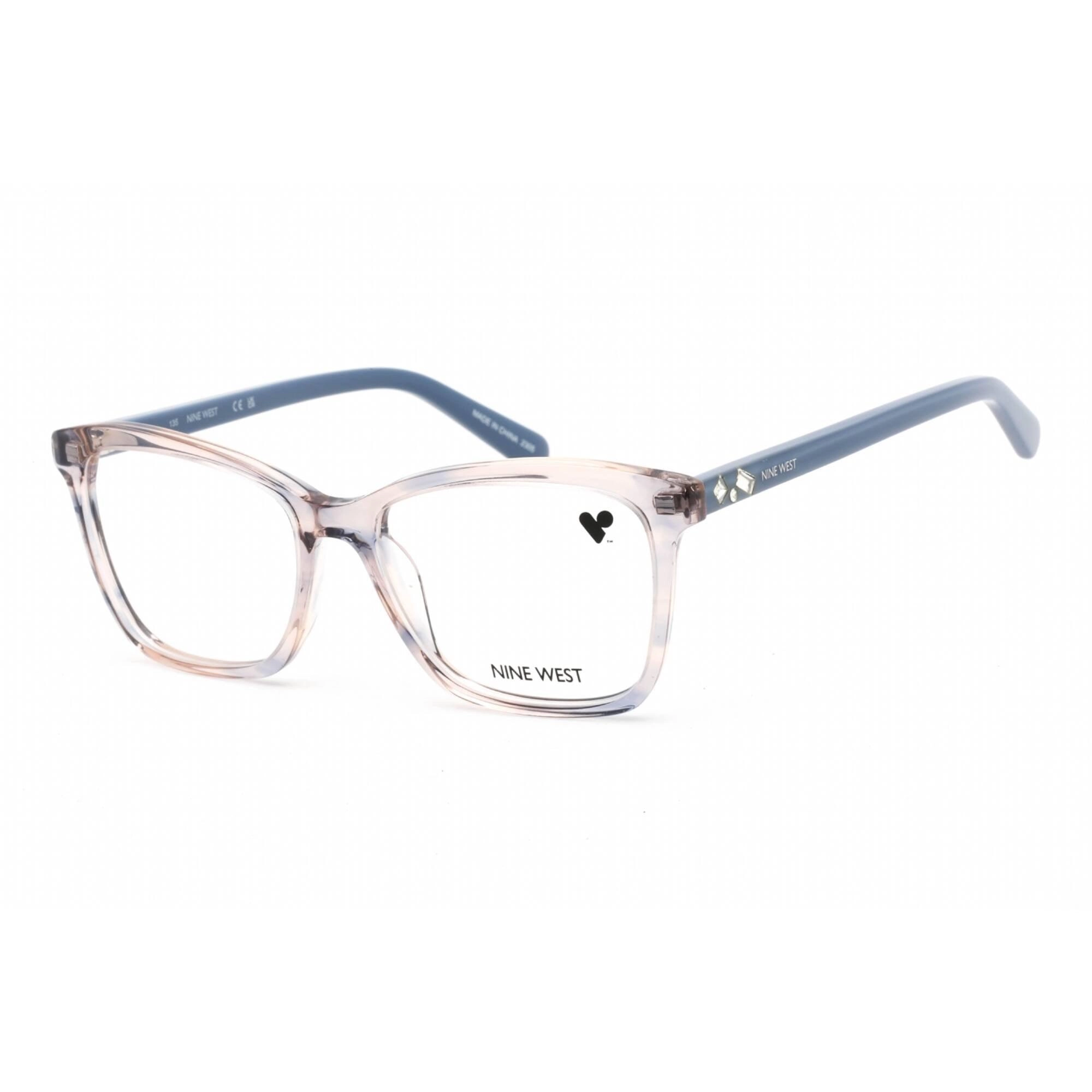 Nine West Women's Eyeglasses - Nude Blue Horn Acetate Cat Eye Shape Frame | NW5188 405