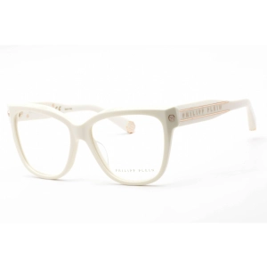 Philipp Plein Women's Eyeglasses - Full Rim Shiny Cream Plastic Frame | VPP051M 03GF