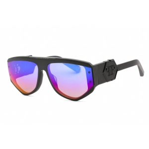 Philipp Plein Women's Sunglasses - Sandblasted Matte Black Irregular | SPP093M 703V