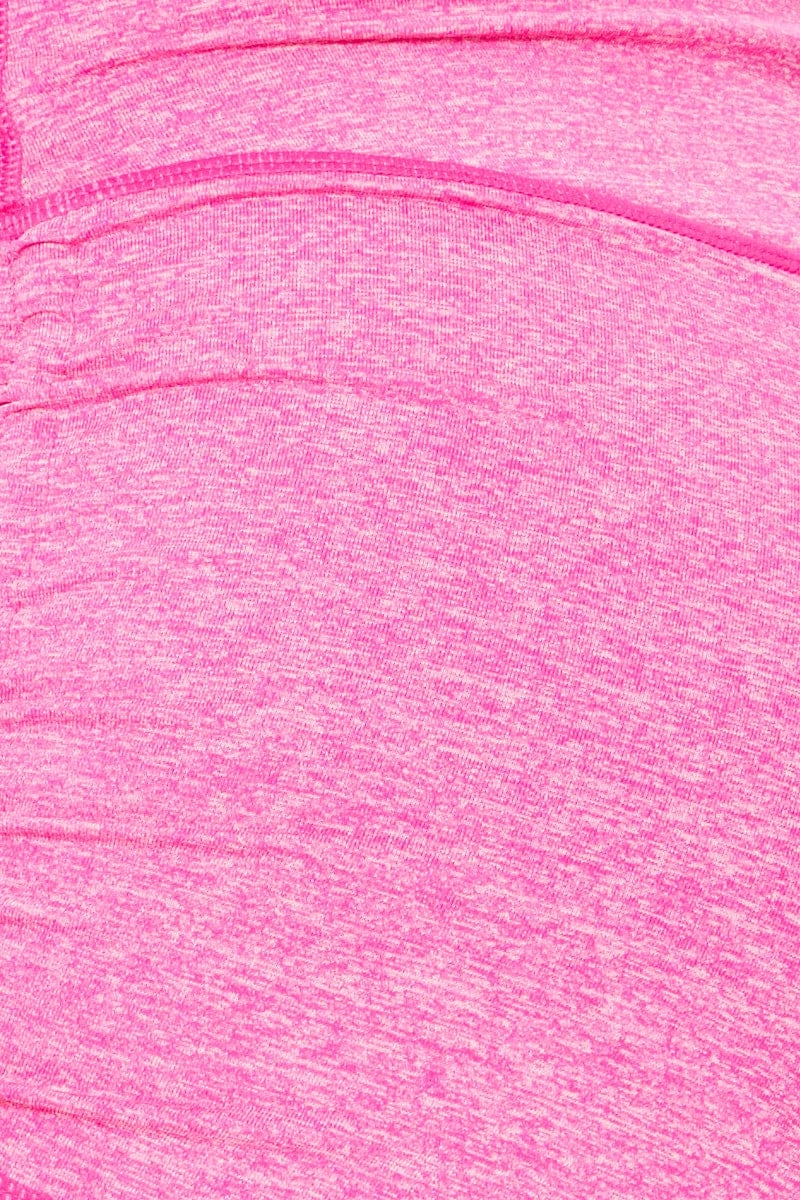 Pink Drawstring Activewear Shorts