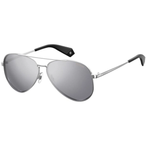 Polaroid Women's Sunglasses - Silver Metal Pilot Frame | POLAROID PLD 6069/S/X 0YB7/EX