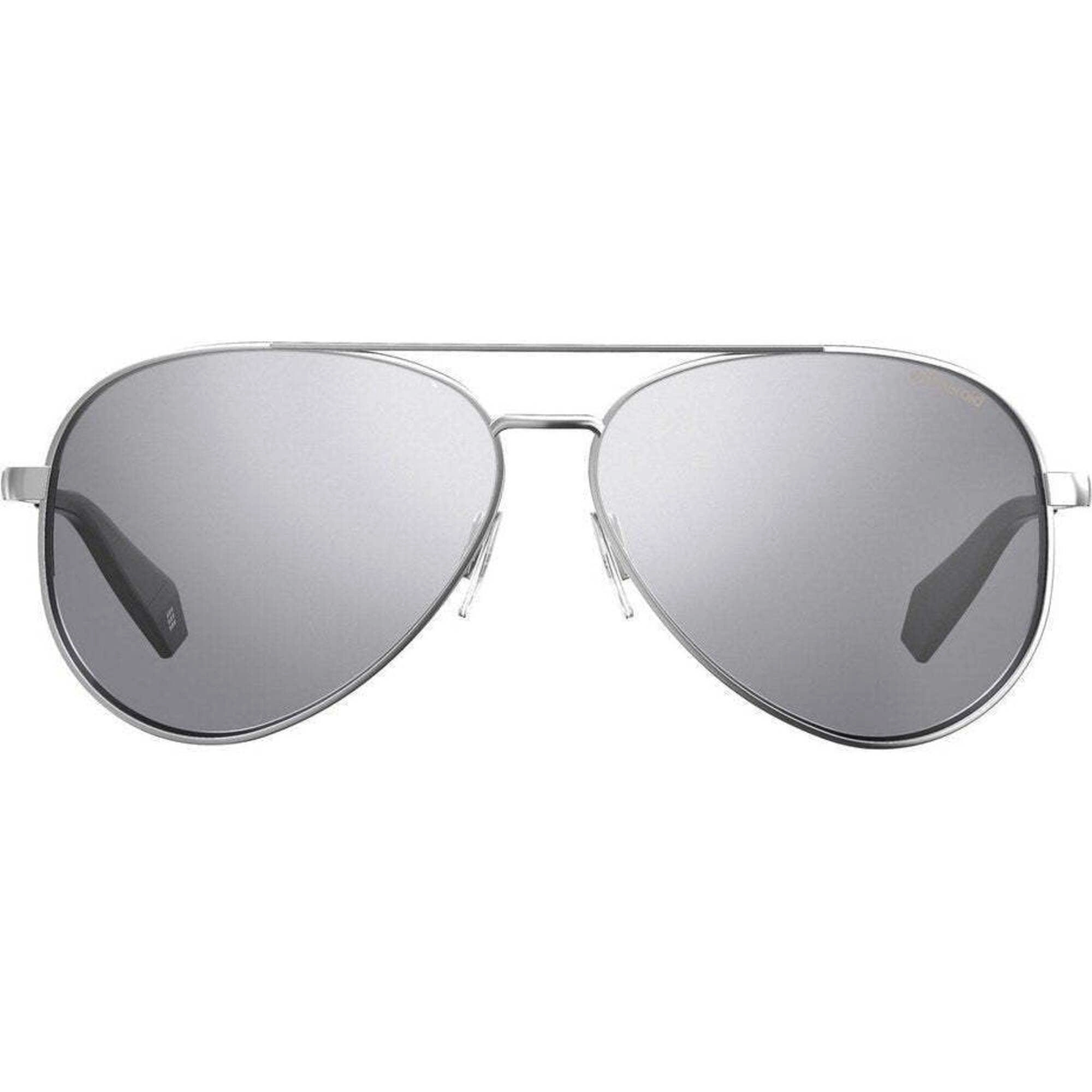 Polaroid Women's Sunglasses - Silver Metal Pilot Frame | POLAROID PLD 6069/S/X 0YB7/EX