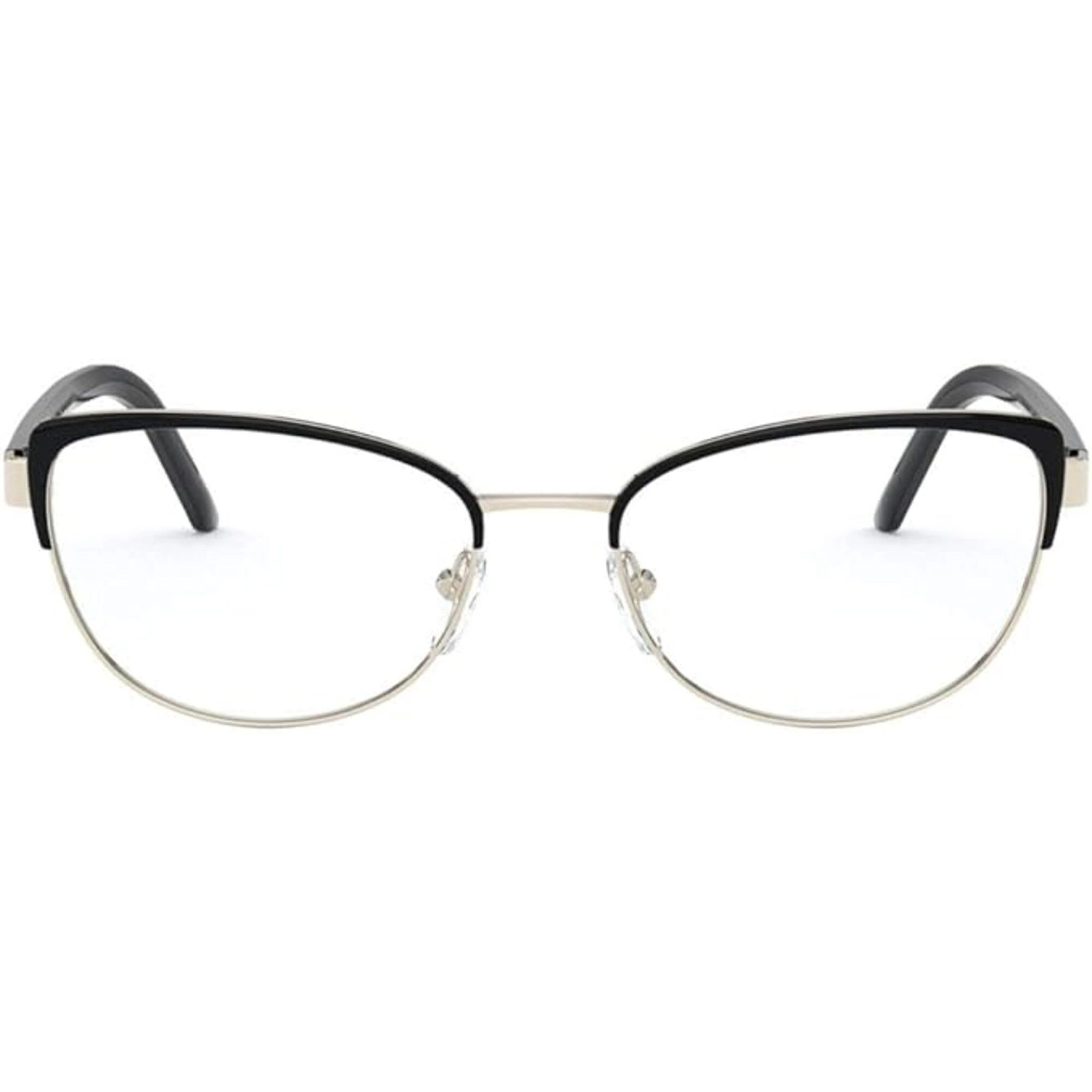Prada Women's Eyeglasses - Black/Pale Gold Metal Frame, 53 mm | PRADA 0PR 63XV AAV1O1