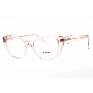 Prada Women's Eyeglasses - Cat Eye Shape Crystal Pink Plastic Frame | 0PR 19WV 15J1O1