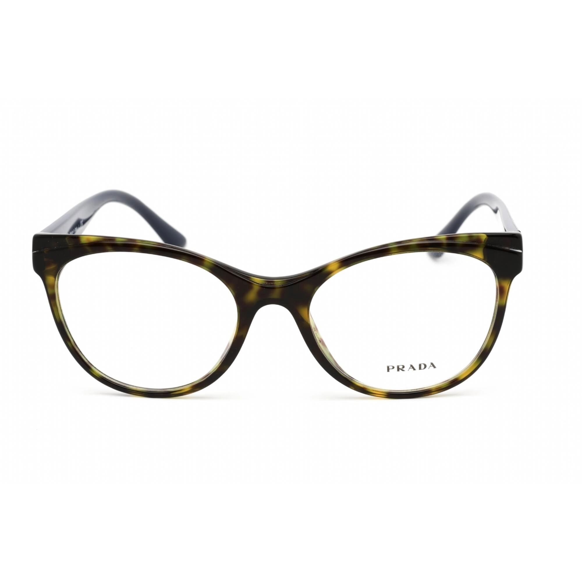 Prada Women's Eyeglasses - Dark Havana Plastic Cat Eye Shape Frame | 0PR 05WV 2AU1O1