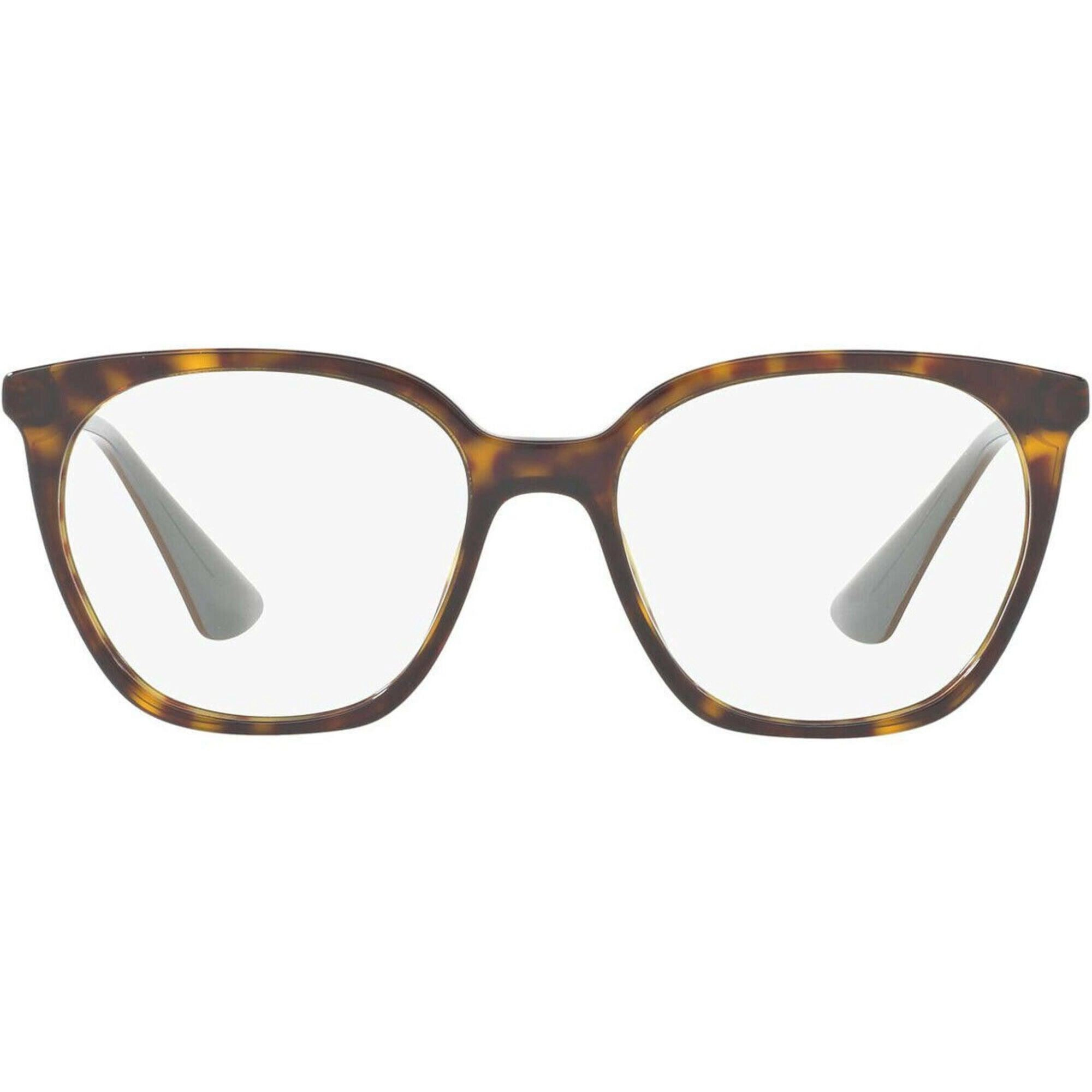 Prada Women's Eyeglasses - Havana Plastic Frame Demo Lens | PRADA 0PR 11TV 2AU1O151