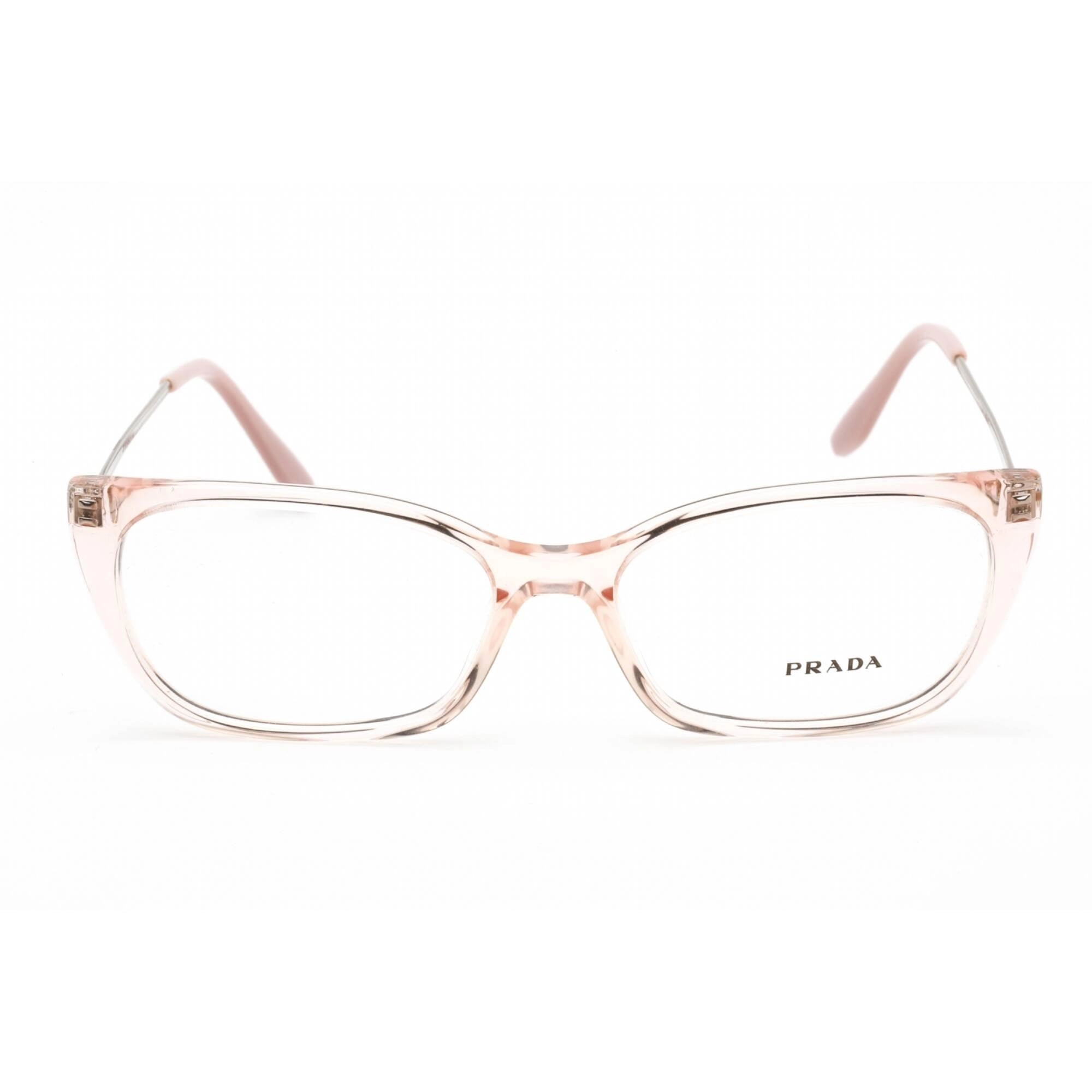 Prada Women's Eyeglasses - Transparent Rose Pink Plastic Cat Eye | 0PR 14XV 5381O1