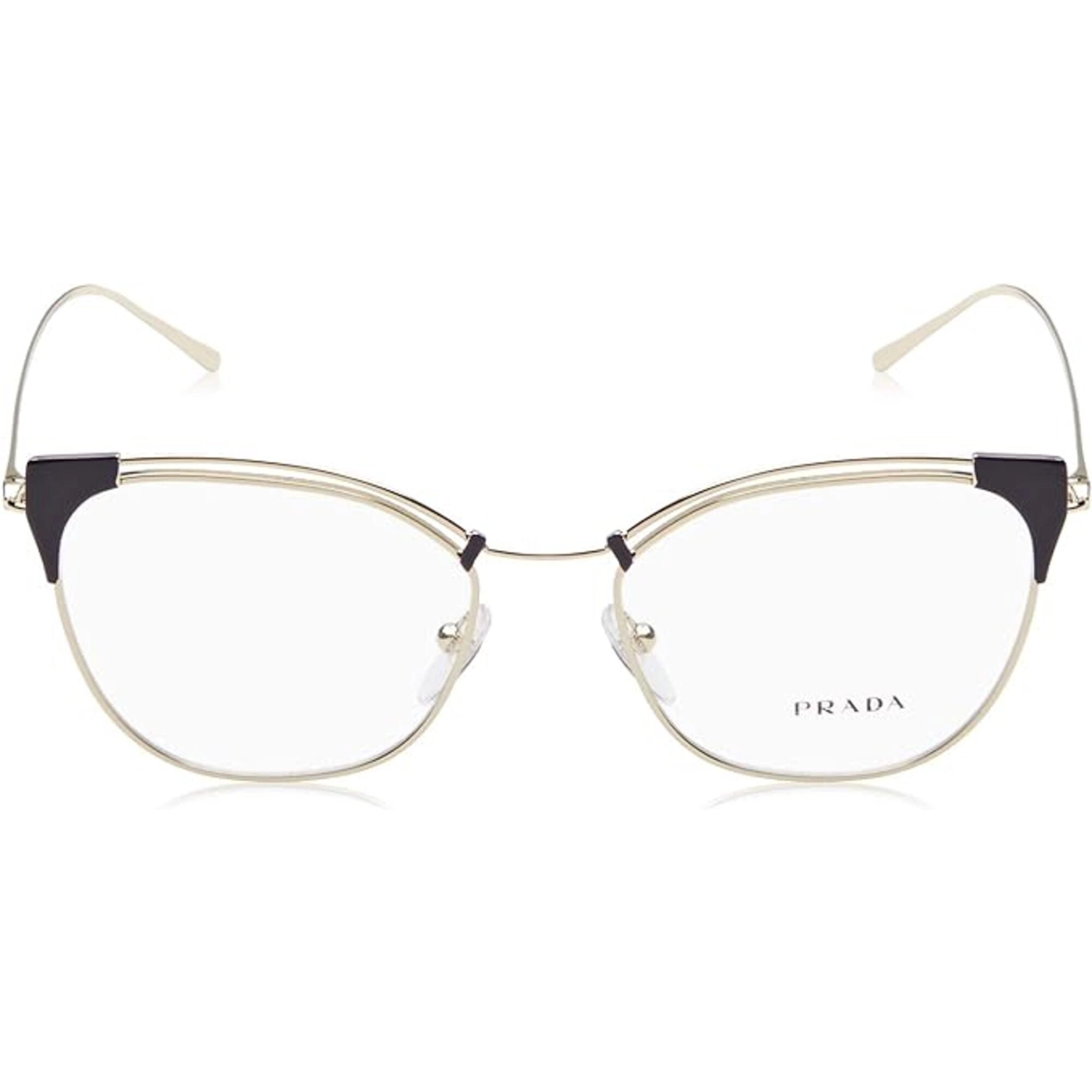 Prada Women's Eyeglasses - Violet Pale Gold Cat Eye Frame | PRADA 0PR62UV YC01O151