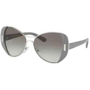 Prada Women's Sunglasses - Silver Grey Metal Butterfly Frame | PRADA 0PR 60SS UR90A755