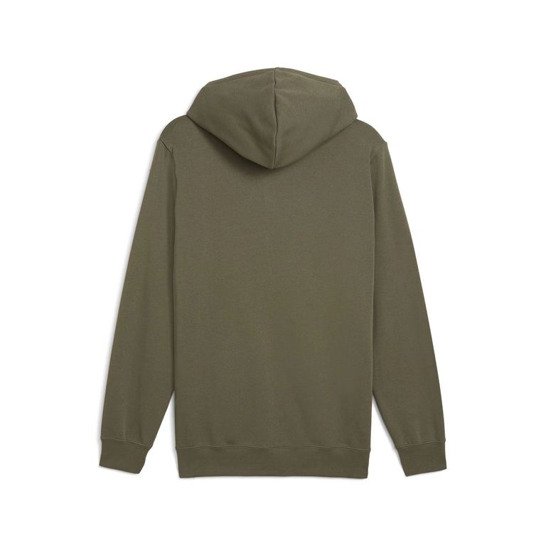 PUMA MEN'S ESSENTIALS BIG LOGO FLEECE GREEN HOODIE