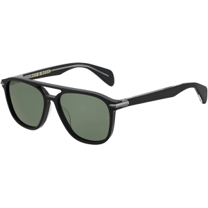 Rag and Bone Women's Sunglasses - Black Plastic Aviator Full Rim Frame | RNB5013/S 807