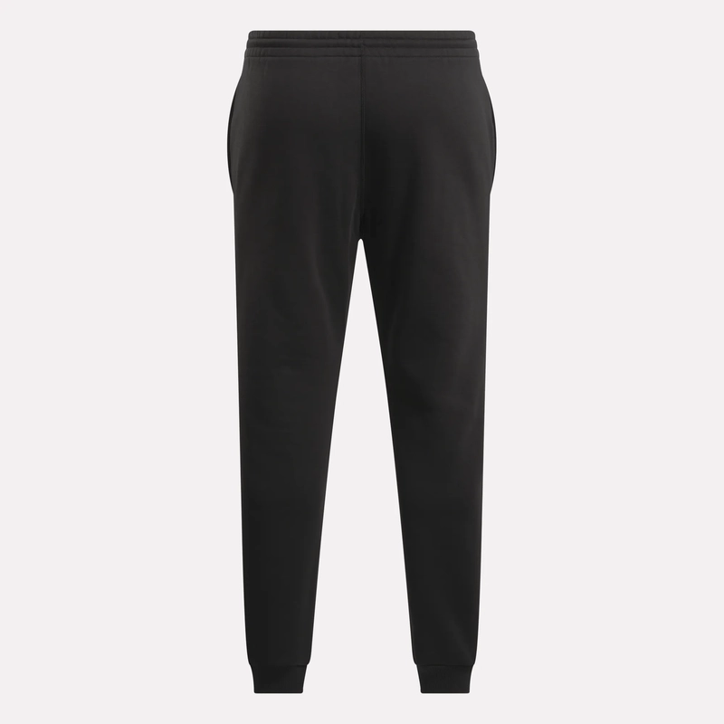 REEBOK MEN'S IDENTITY SMALL LOGO BLACK TRACKPANTS
