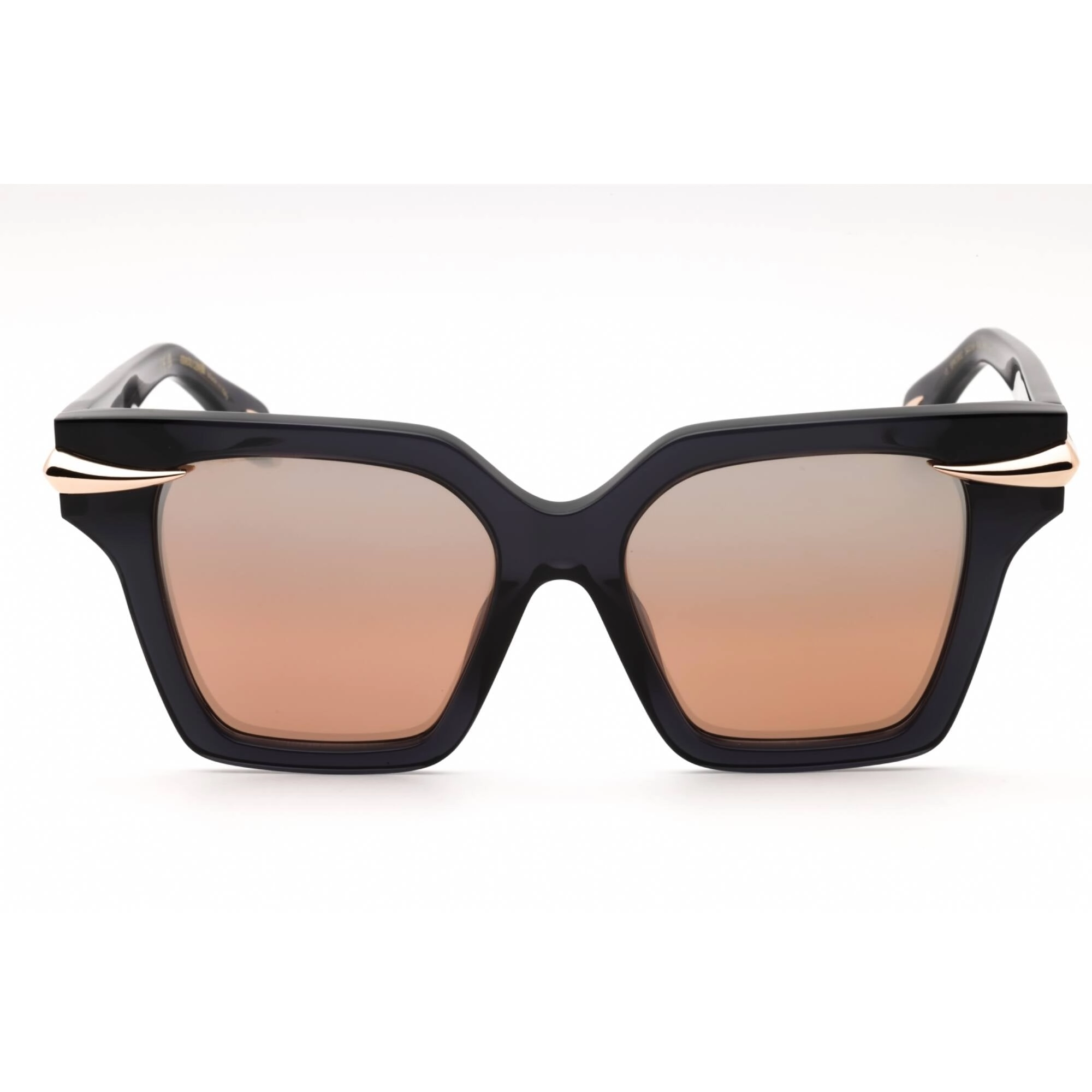 Roberto Cavalli Women's Sunglasses - Crystal Dark Grey Square Frame | SRC002M 705X