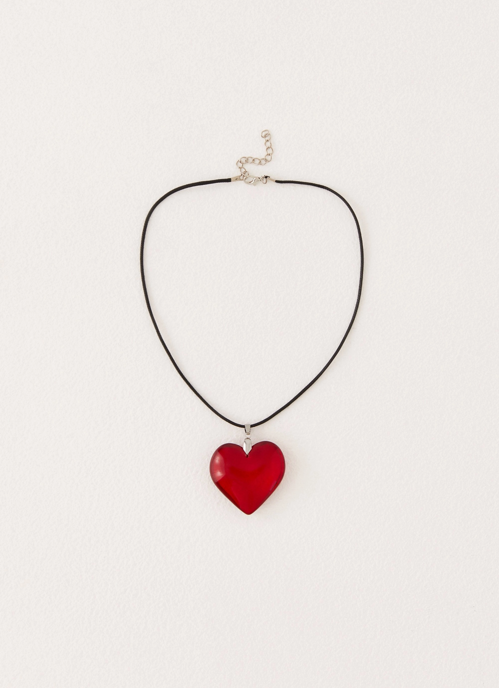 Saint Heart Necklace - Red