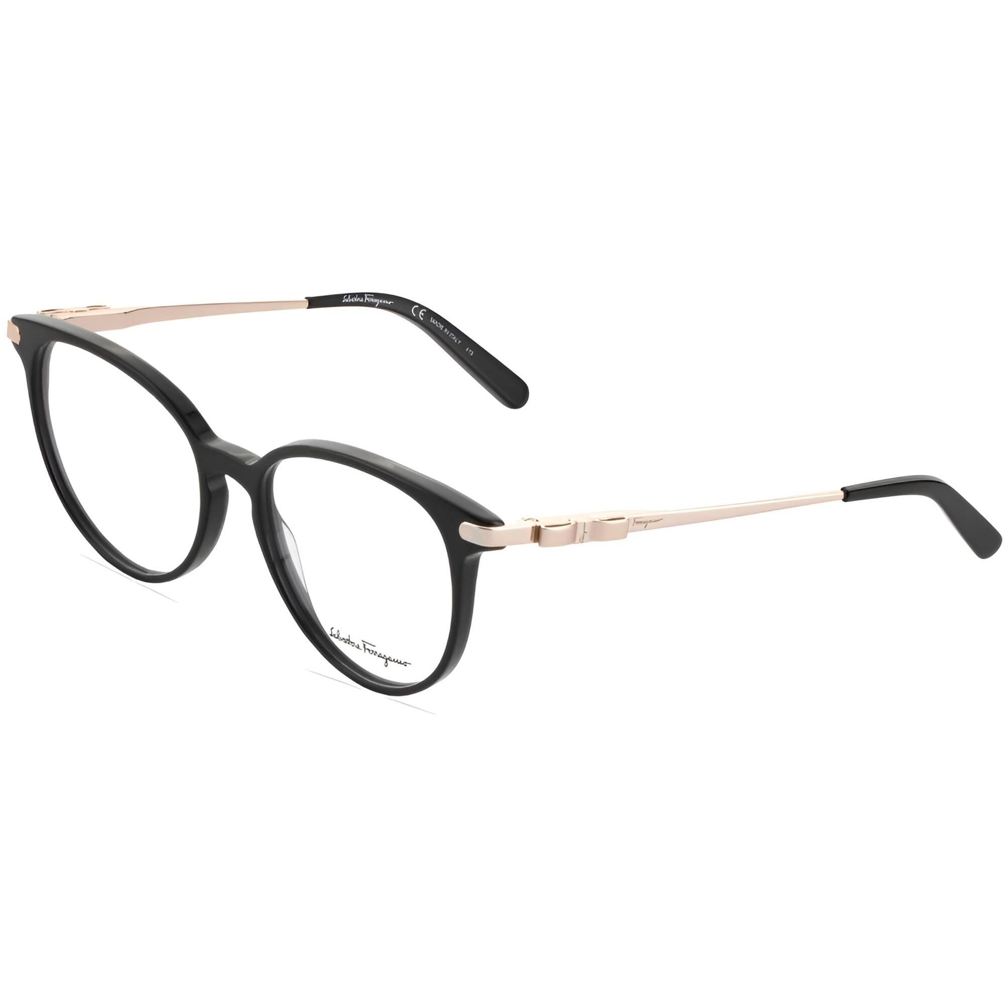 Salvatore Ferragamo Women's Eyeglasses - Black Plastic Full Rim Cat Eye | SF2862 001