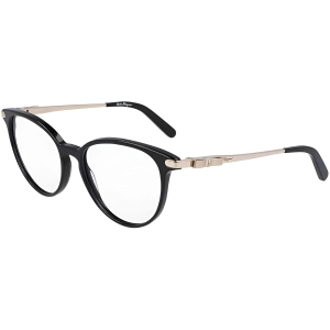 Salvatore Ferragamo Women's Eyeglasses - Black Plastic Full Rim Cat Eye | SF2862 001